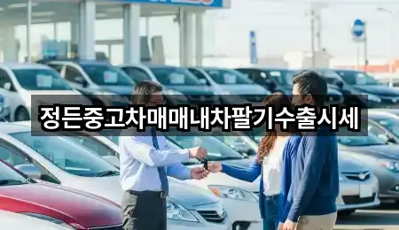 정든중고차매매내차팔기수출시세