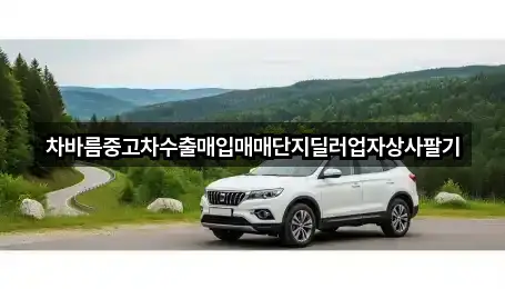 차바름중고차수출매입매매단지딜러업자상사팔기