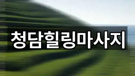 청담힐링마사지