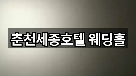 강원 춘천시 중앙로2가 예식장 4곳 즉시 보기