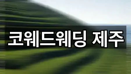 코웨드웨딩 제주