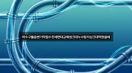 하수구뚫음변기막힘수전세면대교체씽크대누수탐지싱크대막혔을때