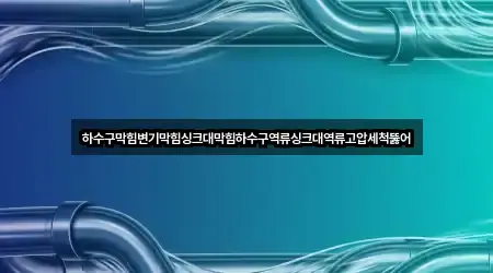 하수구막힘변기막힘싱크대막힘하수구역류싱크대역류고압세척뚫어