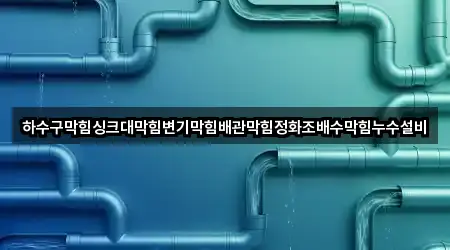 하수구막힘싱크대막힘변기막힘배관막힘정화조배수막힘누수설비