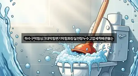 하수구막힘싱크대막힘변기막힘화장실천장누수고압세척배관뚫는