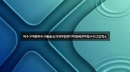 하수구역류하수구뚫음싱크대막힘변기막힘배관막힘수리고압청소