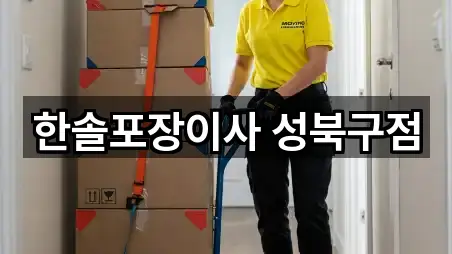 한솔포장이사 성북구점