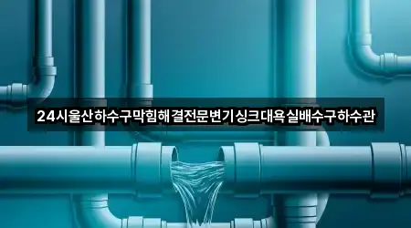 24시울산하수구막힘해결전문변기싱크대욕실배수구하수관