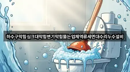 하수구막힘싱크대막힘변기막힘뚫는업체역류세면대수리누수설비