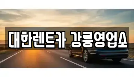강원 강릉시 교동 렌트카 전문 대한렌트카 강릉영업소