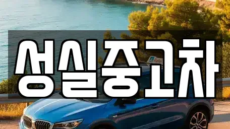 강원 삼척시 당저동 중고차 전문 성실중고차