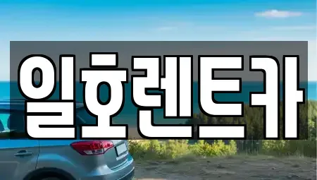 강원 속초시 동명동 렌트카 전문 일호렌트카