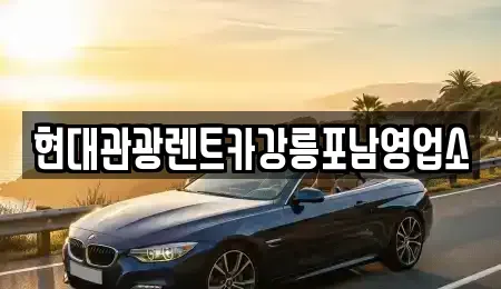강원특별자치도 강릉시 견소동 렌트카 전문 현대관광렌트카강릉포남영업소