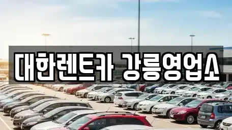 강원특별자치도 강릉시 교동 렌트카 전문 대한렌트카 강릉영업소