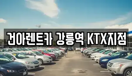 강원특별자치도 강릉시 렌트카 전문 건아렌트카 강릉역 KTX지점