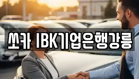 강원특별자치도 강릉시 유산동 렌트카 전문 쏘카 IBK기업은행강릉