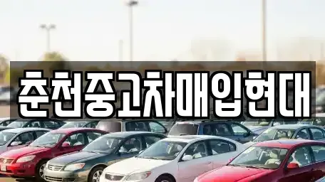 강원특별자치도 중고차매입 전문 춘천중고차매입현대