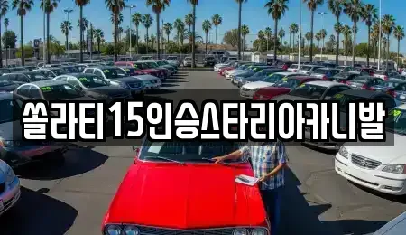 강원특별자치도 춘천시 칠전동 렌트카 전문 쏠라티15인승스타리아카니발