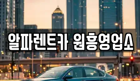 경기 고양시 덕양구 렌트카 전문 알파렌트카 원흥영업소