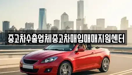 경기 군포시 산본동 중고차매입 전문 중고차수출업체중고차매입매매지원센터