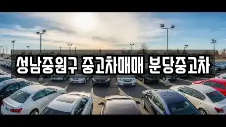 경기 성남시 중원구 성남동 중고차 전문 성남중원구 중고차매매 분당중고차