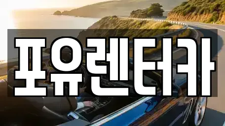 경기 수원시 영통구 하동 장기렌트카 전문 포유렌터카