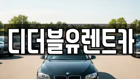 경기 안양시 만안구 안양동 렌트카 전문 디더블유렌트카