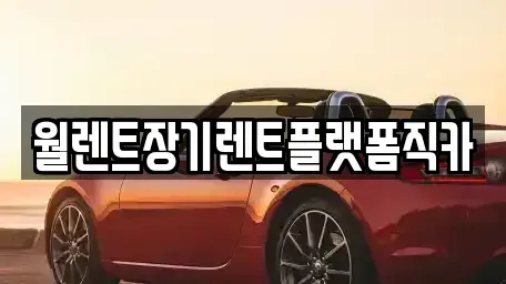 경기 안양시 만안구 안양동 장기렌트카 전문 월렌트장기렌트플랫폼직카