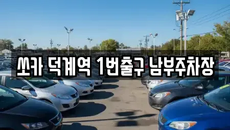 경기 양주시 산북동 렌트카 전문 쏘카 덕계역 1번출구 남부주차장