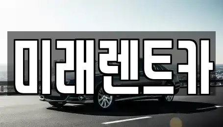 경기 이천시 중리동 렌트카 전문 미래렌트카