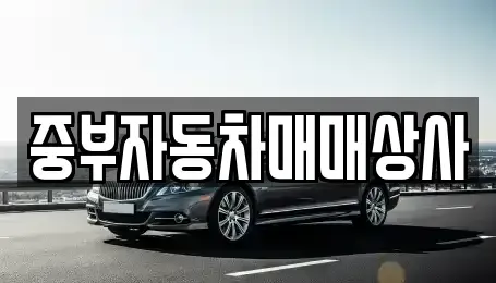 경기 이천시 중리동 중고차 전문 중부자동차매매상사
