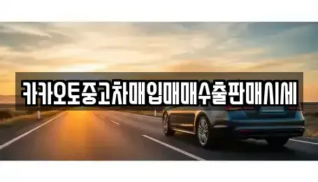 경기 이천시 중리동 중고차매입 전문 카카오토중고차매입매매수출판매시세