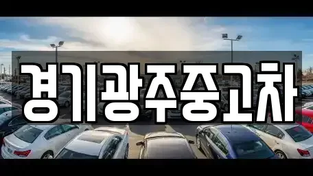 경기도 광주시 곤지암읍 중고차매매 전문 경기광주중고차