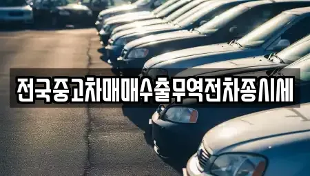 경기도 광주시 삼동 중고차매매 전문 전국중고차매매수출무역전차종시세