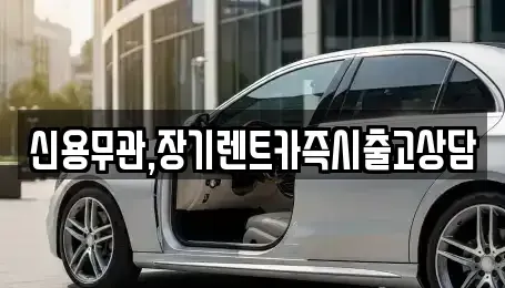 경기도 부천시 원미구 장기렌트카 전문 신용무관,장기렌트카즉시출고상담