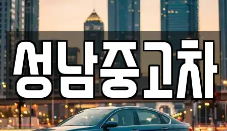 경기도 성남시 수정구 중고차 전문 성남중고차