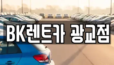 경기도 수원시 영통구 이의동 장기렌트카 전문 BK렌트카 광교점