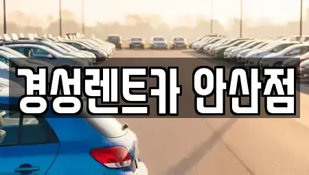 경기도 안산시 단원구 선부동 렌트카 전문 경성렌트카 안산점