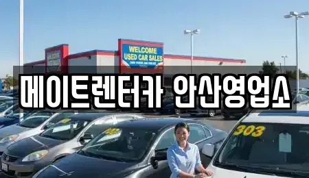 경기도 안산시 상록구 본오동 장기렌트카 전문 메이트렌터카 안산영업소