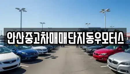 경기도 안산시 상록구 본오동 중고차 전문 안산중고차매매단지동우모터스