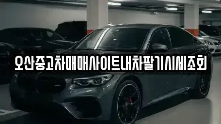 경기도 오산시 벌음동 중고차 전문 오산중고차매매사이트내차팔기시세조회