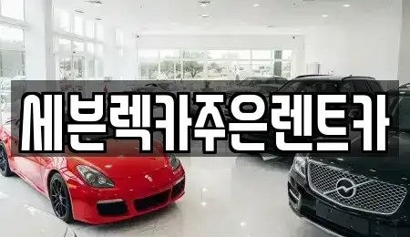 경기도 용인시 처인구 운학동 렌트카 전문 세븐렉카주은렌트카