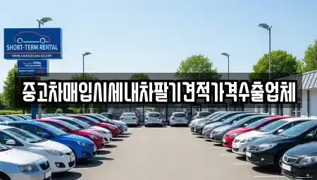 경기도 의정부시 낙양동 중고차매입 전문 중고차매입시세내차팔기견적가격수출업체