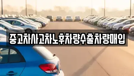 경기도 의정부시 민락동 중고차매입 전문 중고차사고차노후차량수출차량매입