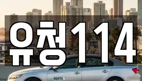 경기도 의정부시 호원동 렌트카 전문 유청114