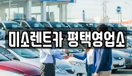 경기도 평택시 용이동 렌트카 전문 미소렌트카 평택영업소