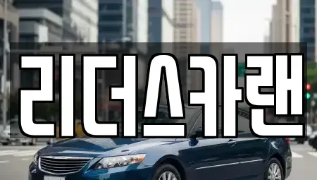 경기도 하남시 신장동 단기렌트카 전문 리더스카랜