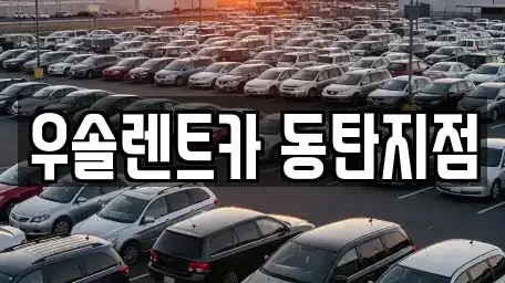 경기도 화성시 반송동 렌트카 전문 우솔렌트카 동탄지점