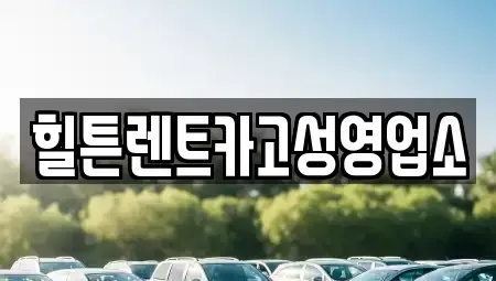 경남 고성군 구만면 렌트카 전문 힐튼렌트카고성영업소