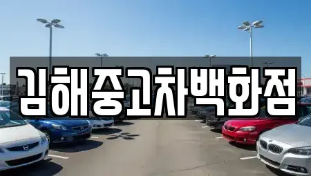 경남 김해시 화목동 중고차 전문 김해중고차백화점